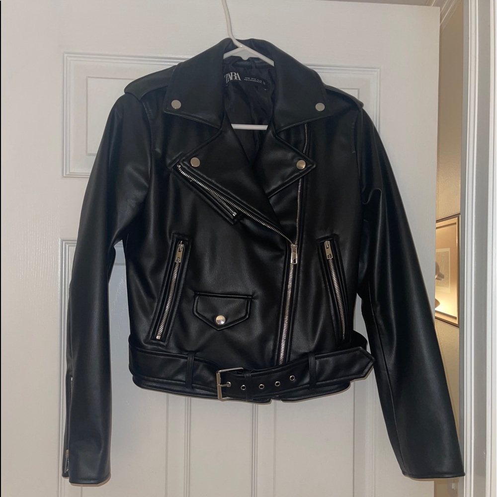Zara Faux leather jacket